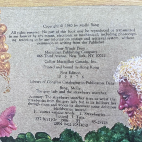 ‘THE GREY LADY AND THE STRAWBERRY SNATCHER’ HARDCOVER VINTAGE KIDS BOOK - Picture 4 of 10